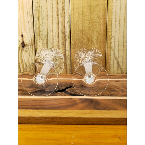Vintage Cristal d'Arques Vincennes Lead Crystal Candlesticks, Set of 2 - Picture 8 of 9